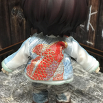 金襴スカジャン水色(鯉赤) オビツ11 