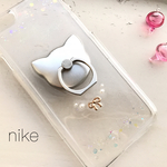 ねことネックレス iPhoneケース シンプル スマホケース 