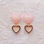 baby's breath*pinkピアス