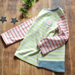 (90～130)ネオンボーダーTシャツ(受注制作)