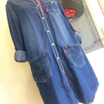 ★Hさまオーダー分★アカチェックなシャツワンピ★