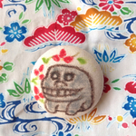 昔のシーサー ブローチ