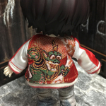金襴スカジャン赤(風神)