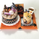 hand made ミニチュアドールハウス Halloweenケーキセット