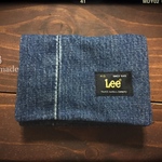 移動ポーチ デニム75 移動ポケット  革タグ