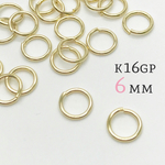 100個 ＊ k16gp 丸カン6mm