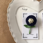 お花ブローチ(navy)