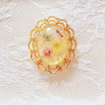 colorfulなお花*Whiteリング