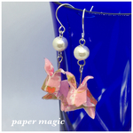 桜ピンクのうさぎピアス/イヤリング