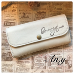 【u様オーダー品】レザー長財布 White collection
