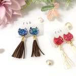 シェルキャットイヤリング