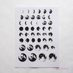 月の満ち欠け　レジン封入用フィルム