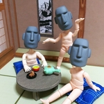 オビツ11用ドールヘッド『モアイさん』