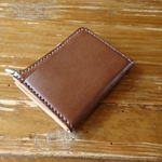 コンパクトなＬ字ファスナーの小銭入れ　バイカラー　全７色《受注生産》手縫い