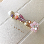 pink    twinkle バレッタ(8cm)