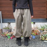 冬支度はじめませんか？　ウールの反物からもんぺパンツ　着物リメイク