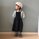 エプロンワンピース  リネン