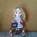 【SALE】ボーダーのワンピースとズボン