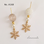 No.A160 雪の結晶✩︎⡱ ピアス