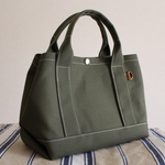 [受注製作]khaki帆布栗型トートバッグ