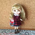 【SALE】赤黒チェックのワンピースとズボン