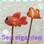 🍀Ｌ様オーダー品/金魚さんのガーデンピック