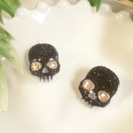☆大人なブラックスカルピアス☆