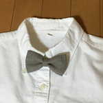 蝶ネクタイ グレンチェック 茶
