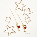 【再販】cheers‼︎☆ワイングラスのピアス(イヤリングへの変更可)