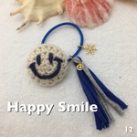 スマイルのヘアゴム★タッセル付き⑪