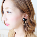 【1点のみ】2wayリングイヤリング・ピアス/CM0091