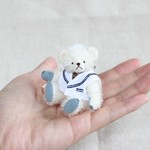 たまつ様オーダー品 ミニチュアテディベア セーラー風刺繍ブラウス