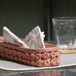 花結び＊クラフトバンドのカトラリーケース＊