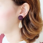 【数量限定】ヴィンテージボタンイヤリング・ピアス/CM0099