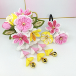 つまみ細工 七五三 花畑の髪飾りセット