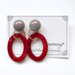 【再販2】2wayオーバルリング(burgundy)