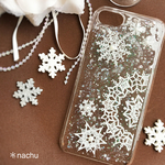 ふわり雪結晶iPhone7ケース