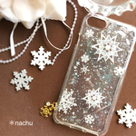 ふわり雪結晶iPhone7ソフトケース