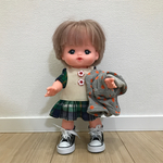 再販 送料無料 メルちゃん パーカー&切替ワンピースセット