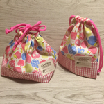 【再販】リンゴ♡♡が可愛いお弁当袋とコップ袋《給食袋》