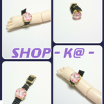 オビツ11用チェック柄腕時計
