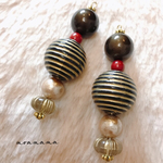 大ぶり秋ピアス