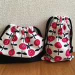 お弁当袋 コップ袋 巾着 2点セット