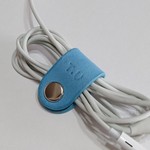 【刻印・送料無料】【数量限定スカイブルー】 バックの中をスッキリイヤホンコードクリップ  イヤホンコードホルダー