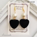 No.A168 大人可愛い♥︎フロッキー♥︎ハートピアス