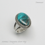ターコイズ シルバーリング Morenci turquoise