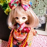 オビツ11/赤なお着物　ほ