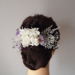 *white×natural purple/ヘッドパーツ#19*