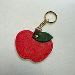 林檎＊りんご＊可愛いリンゴのキーリング（金具ゴールド）