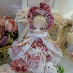 *～ローズ＊オーキッド～* ミニスウィーツドール*オビツ11*ドレスset